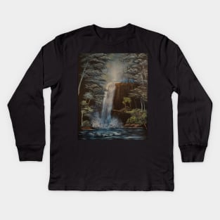 Graceful Waterfall Kids Long Sleeve T-Shirt